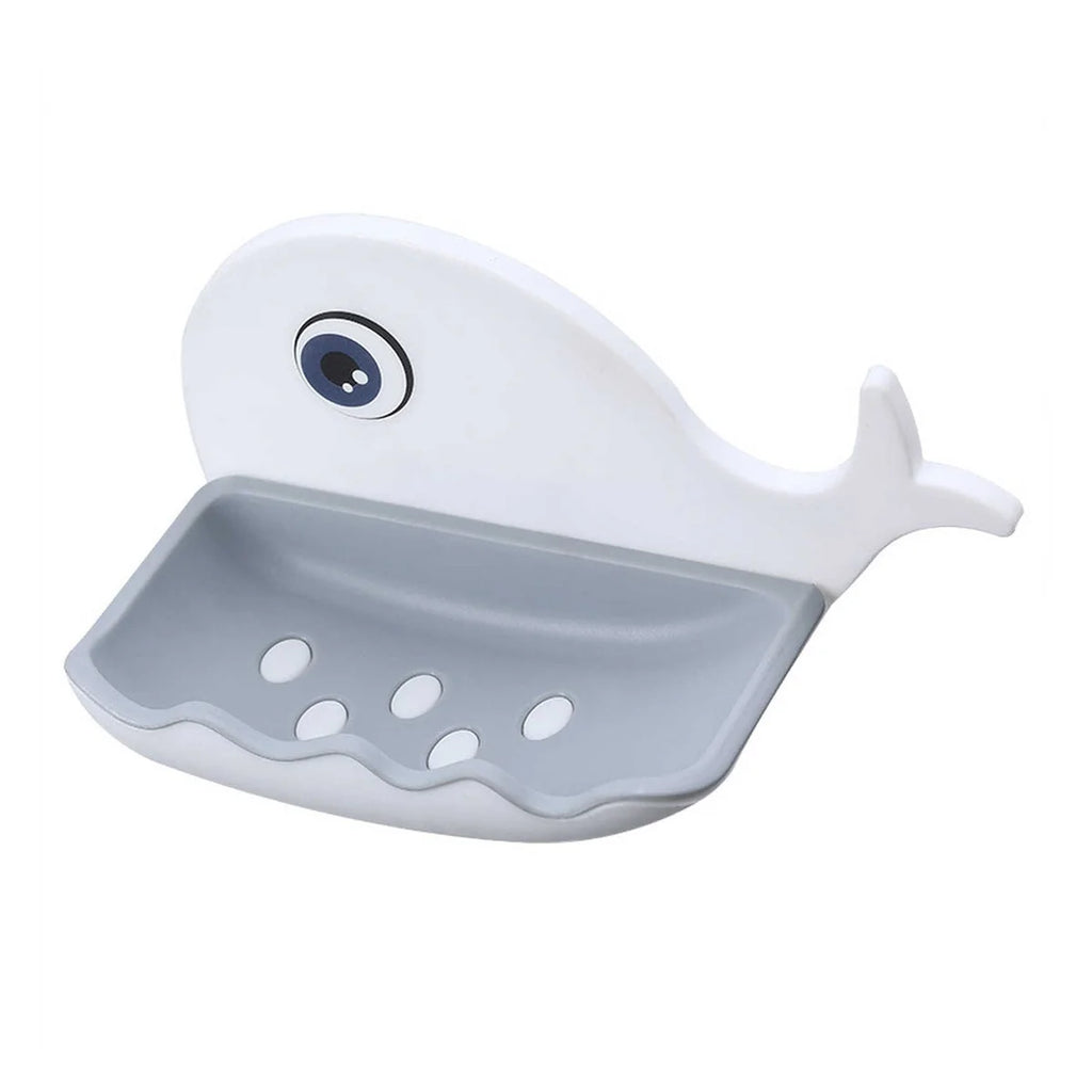 Fish Shape Soap Dish Adhesive Waterproof Wall Mounted Bar Soap Dish Holder (Pack of 2Pc)